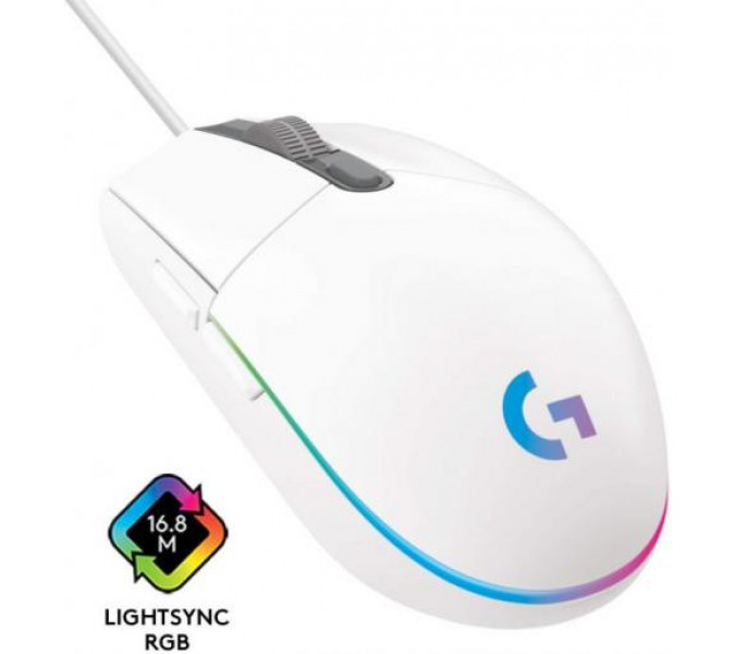 Logitech G102 Lightsync Gaming Mouse Beyaz