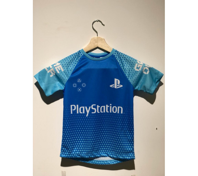 Play Station Lacivert-Mavi Çocuk T-Shirt 11-12 Yaş