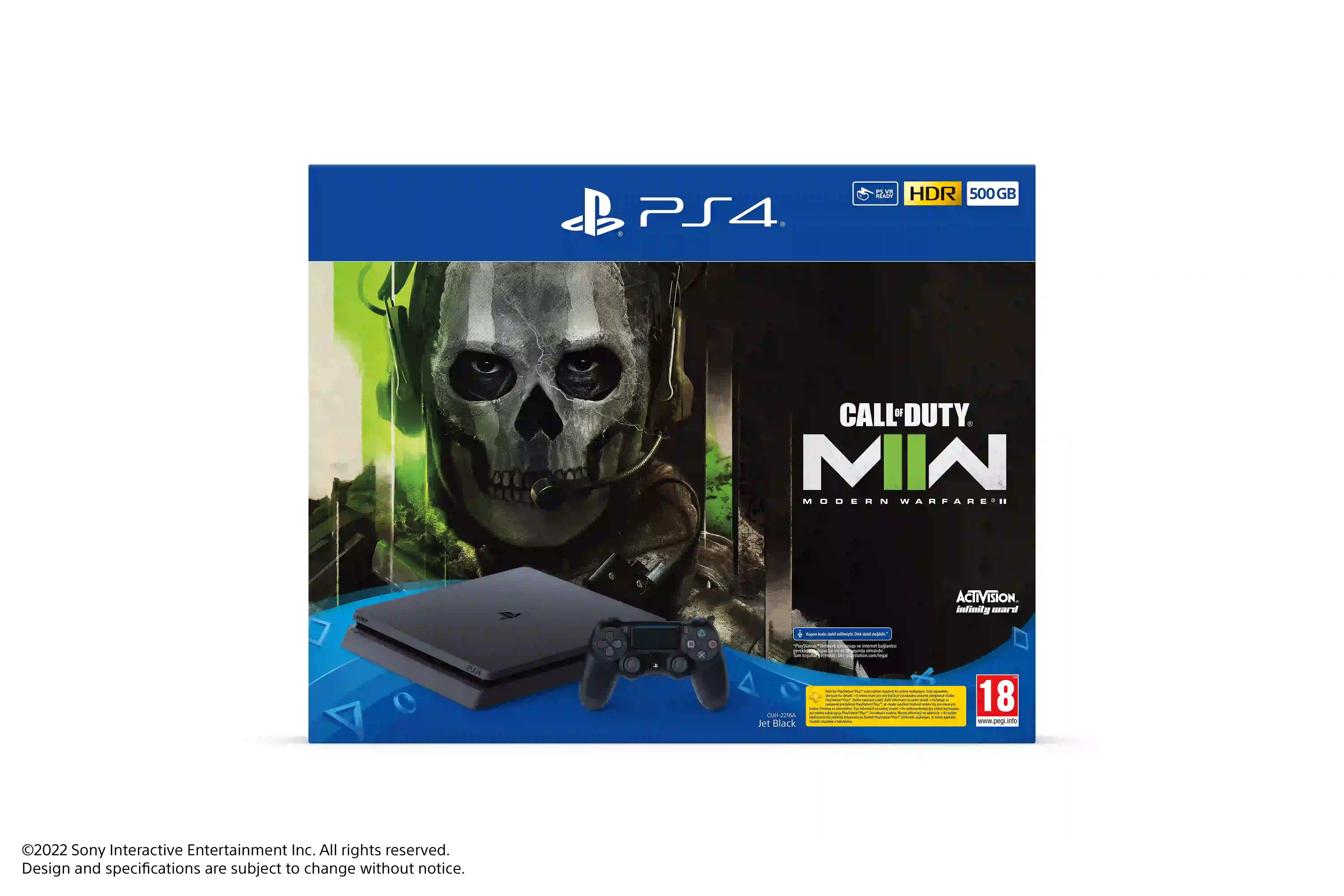 PlayStation 4 Slim 500 GB Konsol ve Call of Duty Modern Warfare 2 - Thumbnail