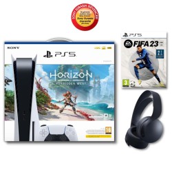 PlayStation 5 Diskli Horizon Forbidden West Bundle + Pulse 3D Wireless Headset Midnight Black + PS5 FIFA 23 Standard Edition - Thumbnail