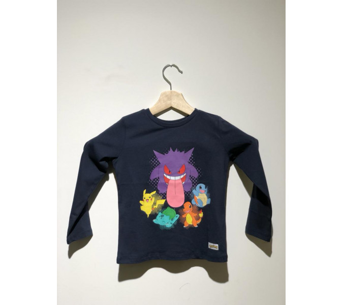Pokemon Gengar Lacivert Çocuk T-Shirt 8 Yaş