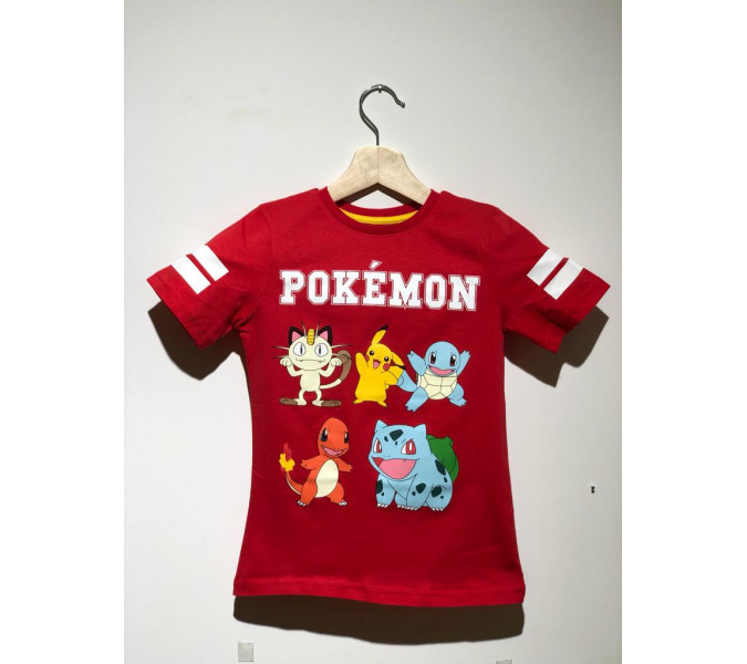Pokemon Team Kırmızı Çocuk T-Shirt 11-12 Yaş