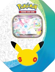 Pokemon Company - Pokemon Trading Card Game 30th Year Celebration Sylveon Ex Tin