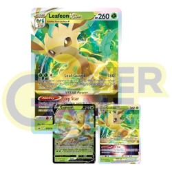 Pokemon Trading Card Game Sword and Shield Leafeon V Star Box - Thumbnail