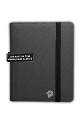 Poks Card - Poks Card Koleksiyon Albümü Kumaş 360 Kart Gri