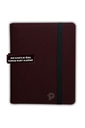 Poks Card - Poks Card Koleksiyon Kart Albümü Kumaş 360 Kart Bordo