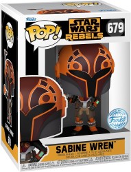 Pop Disney Star Wars Rebels - Sabine Wren Metallic Special Edition No:679 Bobble-Head - Thumbnail