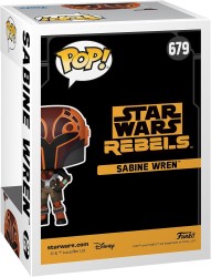 Pop Disney Star Wars Rebels - Sabine Wren Metallic Special Edition No:679 Bobble-Head - Thumbnail