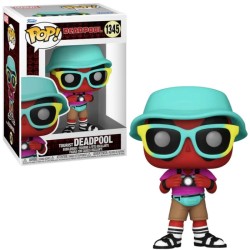 Funko - Pop Marvel: Deadpool - Tourist Deadpool No:1345 Bobble-Head
