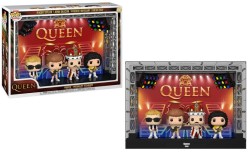 Funko - Pop Moment Deluxe: Queen - Wembley Stadium Roger Taylor, John Deacon, Freddie