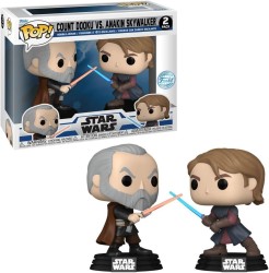 Funko - Pop! Star Wars: Count Dooku vs Anakin 2-Pack (Gamestop Exclusive)