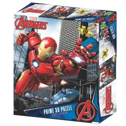 PRIME 3D MARVEL AVENGERS IRON MAN 500 PARCA YETISKIN PUZZLE - Thumbnail