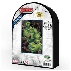 PRIME 3D MARVEL HULK 300 PARCA METAL KUTU PUZZLE - Thumbnail