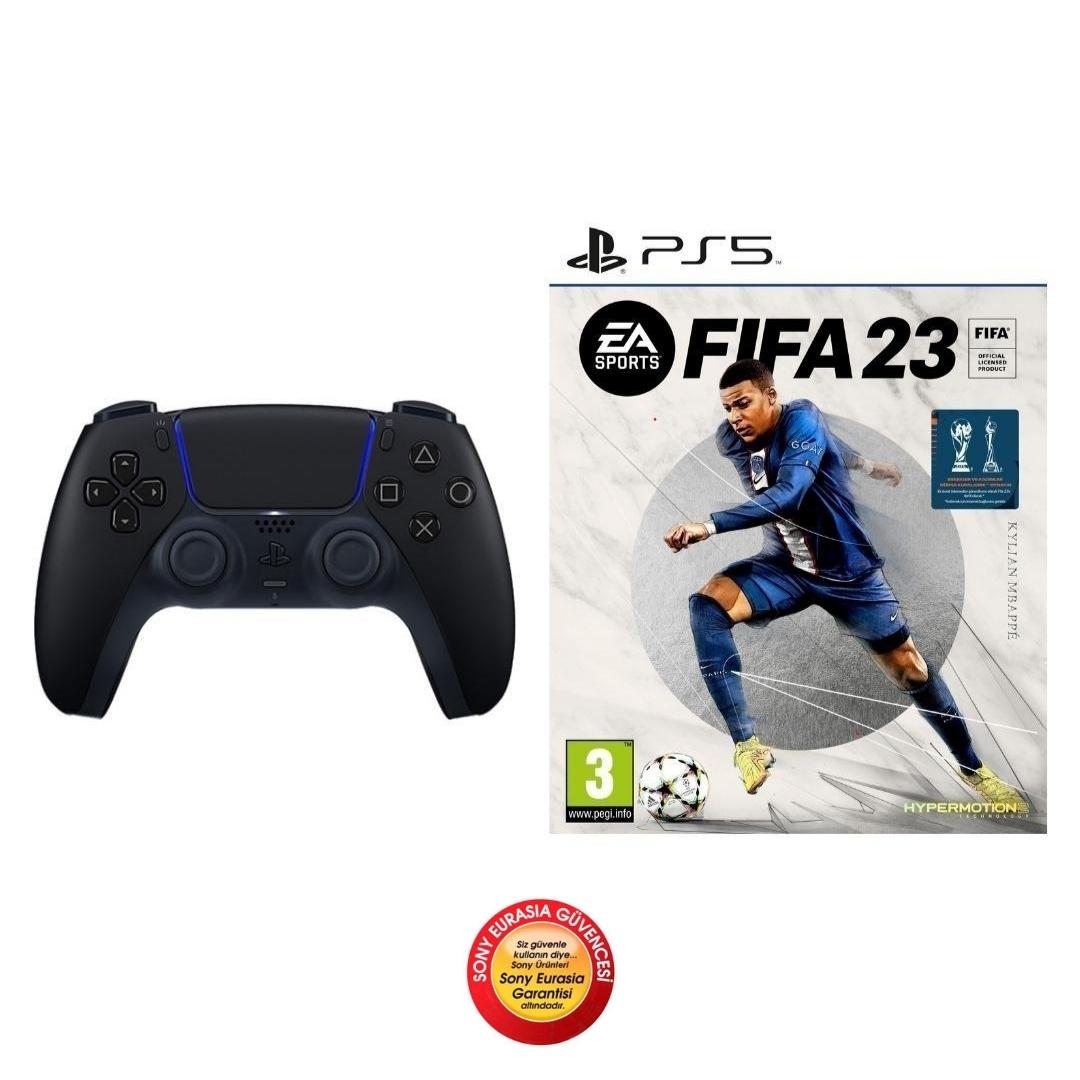 PS5 FIFA 23 Standard Edition + PS5 DualSense Wireless Controller Midnight Black