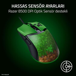 Razer Cobra Kablolu Mouse Minecraft Edition RZ01-04650200-R3M1 - Thumbnail