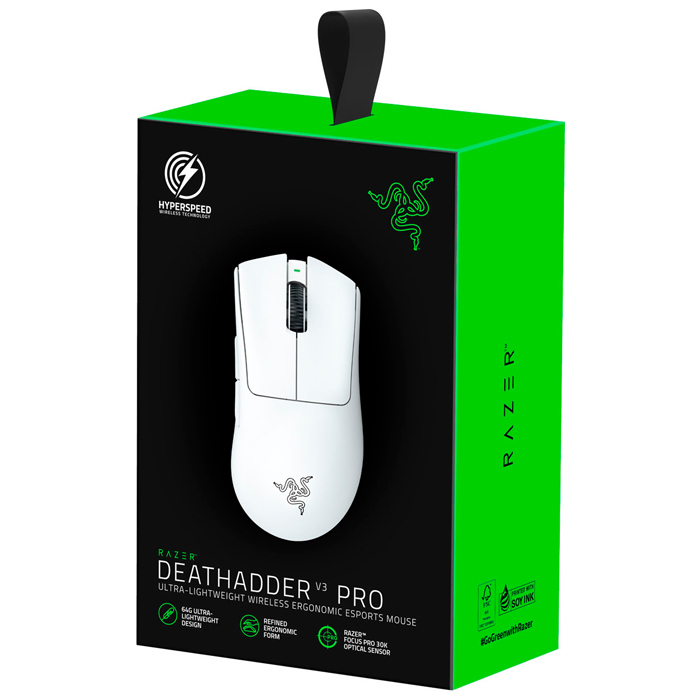 Razer Deathadder V3 Pro Kablosuz Mouse Beyaz RZ01-04630200-R3G1 - Thumbnail
