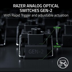Razer Huntsman V3 Pro 8 KHZ Espor Oyun Klavyesi RZ03-05530100-R3M1 - Thumbnail