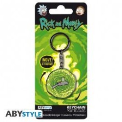 Rick and Morty Gun 2D Metal Keychain Anahtarlık - Thumbnail