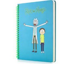 Rick and Morty Mavi Butik Defter - Thumbnail