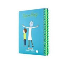 Rick and Morty Mavi Butik Defter - Thumbnail