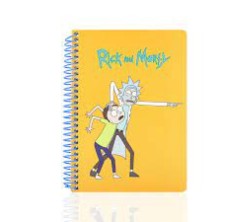 Rick and Morty Sarı Butik Defter - Thumbnail