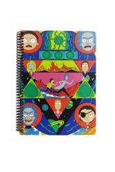 RICK AND MORTY SPIRALLI DEFTER KIRMIZI - Thumbnail