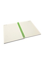 Rick&Morty Wubba Lubba Spiralli Sert Kapak Kareli Defter - Thumbnail
