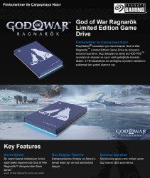 Seagate God of War Ragnarök Limited Edition Game Drive 2 TB Harici Sabit Disk PlayStation Resmi Lisanslı (STLV2000200) - Thumbnail