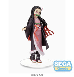 Sega Goods Demon Slayer Nezuko Kamado Sibling Bond 19 cm PVC Statue - Thumbnail