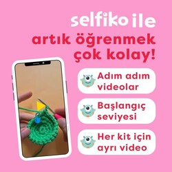 Selfiko Örgü Öğrenme Seti Caniko - Thumbnail