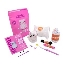 Selfiko Örgü Öğrenme Seti Kedoli - Thumbnail