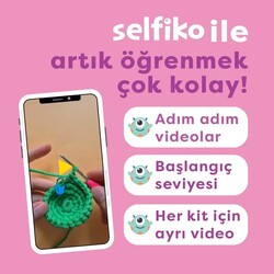 Selfiko Örgü Öğrenme Seti Kedoli - Thumbnail