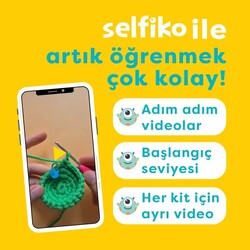Selfiko Örgü Öğrenme Seti Pengu - Thumbnail