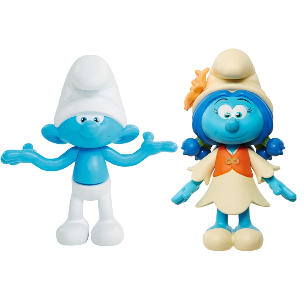 Jakks - Smurfs 2li Figür Seti Sakar Şirin ve Smurflily