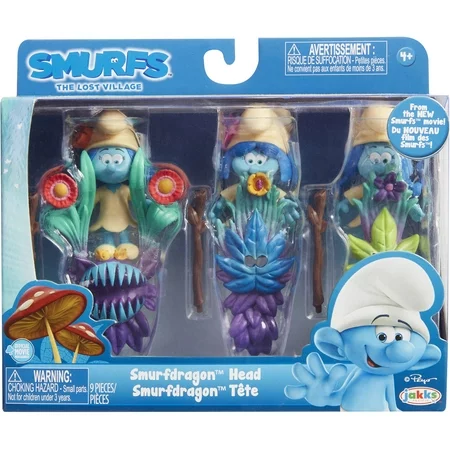 Jakks - Smurfs The Lost Village 3lü Figür Seti 2