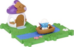 Jakks - Smurfs The Lost Village Mikro Figür Oyun Seti Poet Smurf