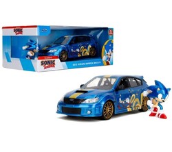 Jada Toys Sonic 2012 Subaru Impreza WRX STI Model Araç ve Figür - ÖN SİPARİŞ