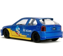 Jada Toys Sonic the Hedhehog 1997 Honda Civic Type-R Model Araç - Thumbnail