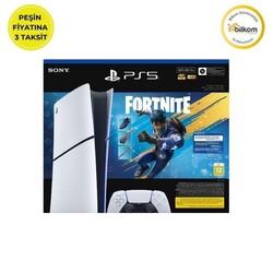 Sony - Sony PlayStation 5 Slim Digital E Chassis Oyun Konsolu Fortnite V2 Bundle Bilkom Garantili