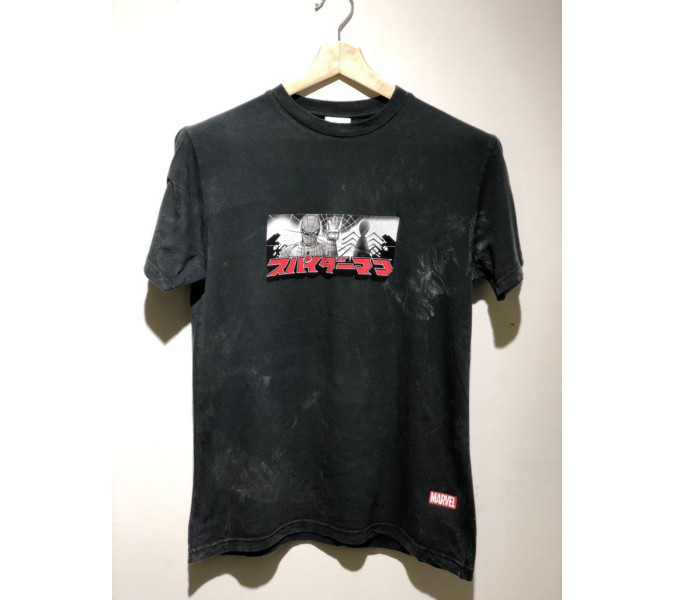Spiderman Dusty Siyah T-Shirt X-Large