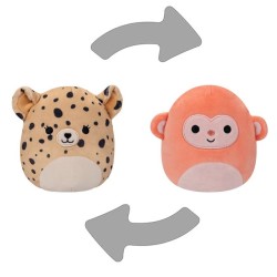 Squishmallows - SQUISHMALLOWS FLIP A MALLOWS 13 CM PELUS CHEETAH AND MONKEY