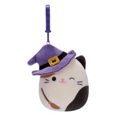 Squishmallows - SQUISHMALLOWS HALLOWEEN KEYCHAIN CAM THE CAT WITH BROOMSTICK