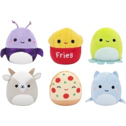 Squishmallows Micromallows 6lı Peluş Paket Axel the Beetle - Thumbnail