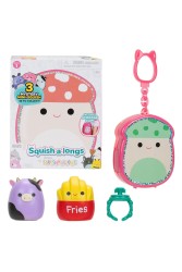 Squishmallows Squish a Long 3 Figür ve Yüzük Çantalı Sürpriz Paket Seri 1
