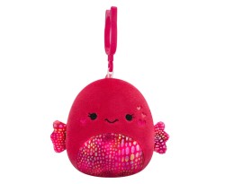 Squishmallows - Squishmallows Valentines 10 cm Klipsli Peluş Barella the Beta Fish