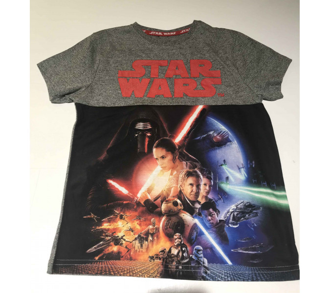Star Wars Lightsaber Gri Çocuk T-Shirt 5-6 Yaş