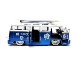 Jada Toys - Jada Toys, Stitch Van Aracı, Açılabilir Kapılar, Figür ve Sörf Tahtası