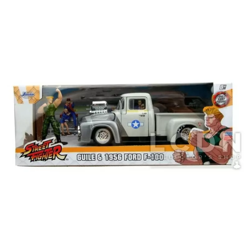 Jada Toys Street Fighter 1956 Ford Pickup 1 24 and Guile - Thumbnail