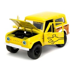 Jada Toys Sünger Bob 1973 Ford Bronco Model Aracı ve Figür - Thumbnail