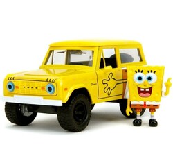 Jada Toys - Jada Toys Sünger Bob 1973 Ford Bronco Model Aracı ve Figür